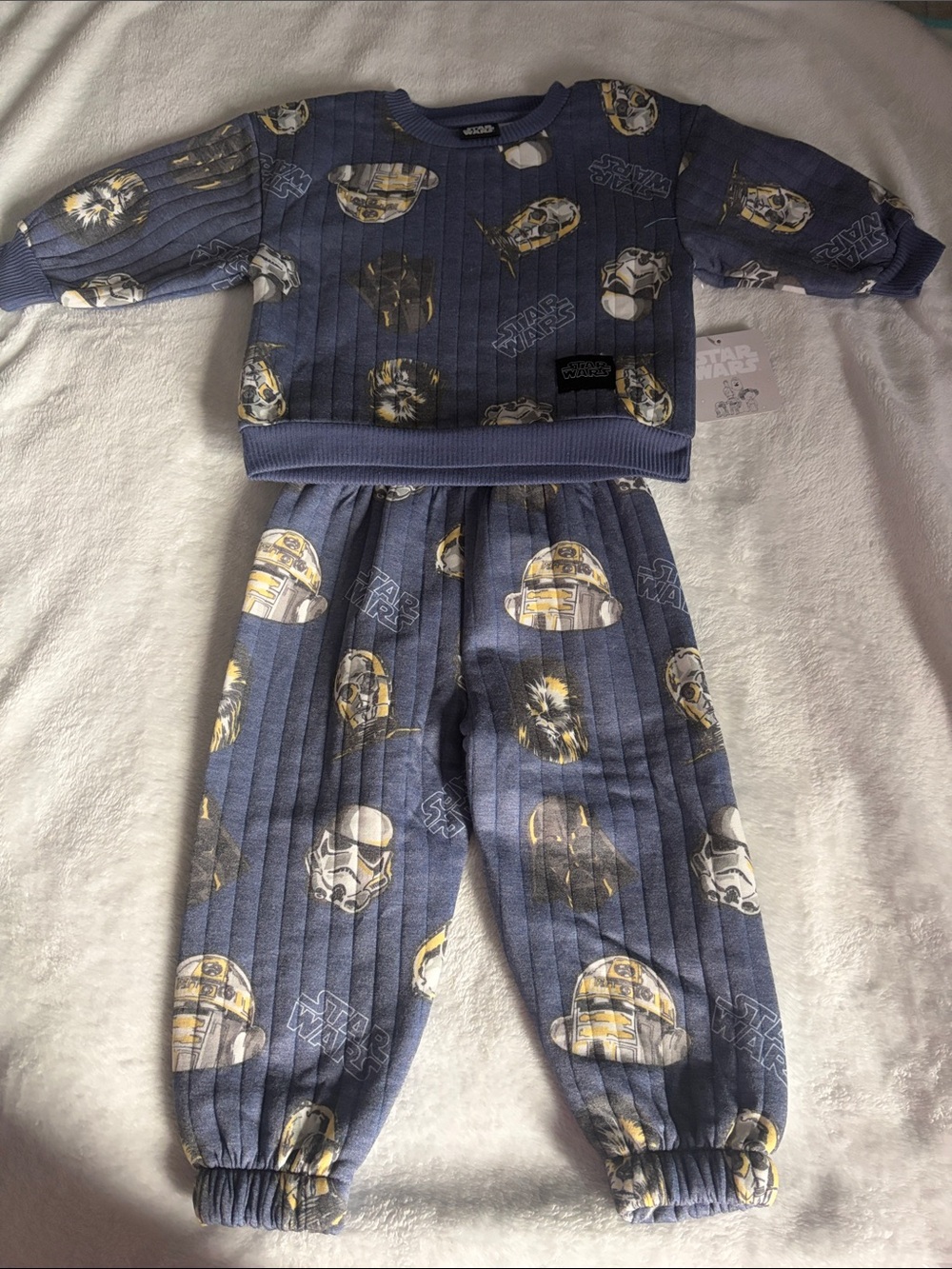 Star Wars Kids Navy Blue Set with Character Print